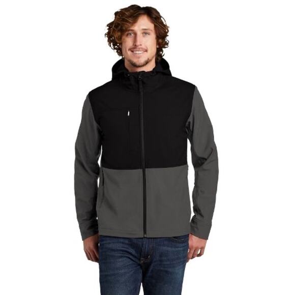 The North Face Other - The North Face Castle Rock Softshell Jacket Hooded Gray Black Mens XL NF0A529R